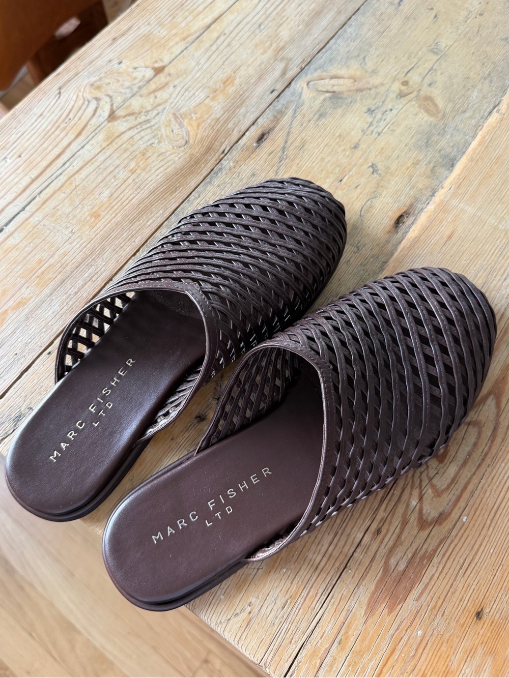 Marc Fisher Lynzi Woven Leather Mule